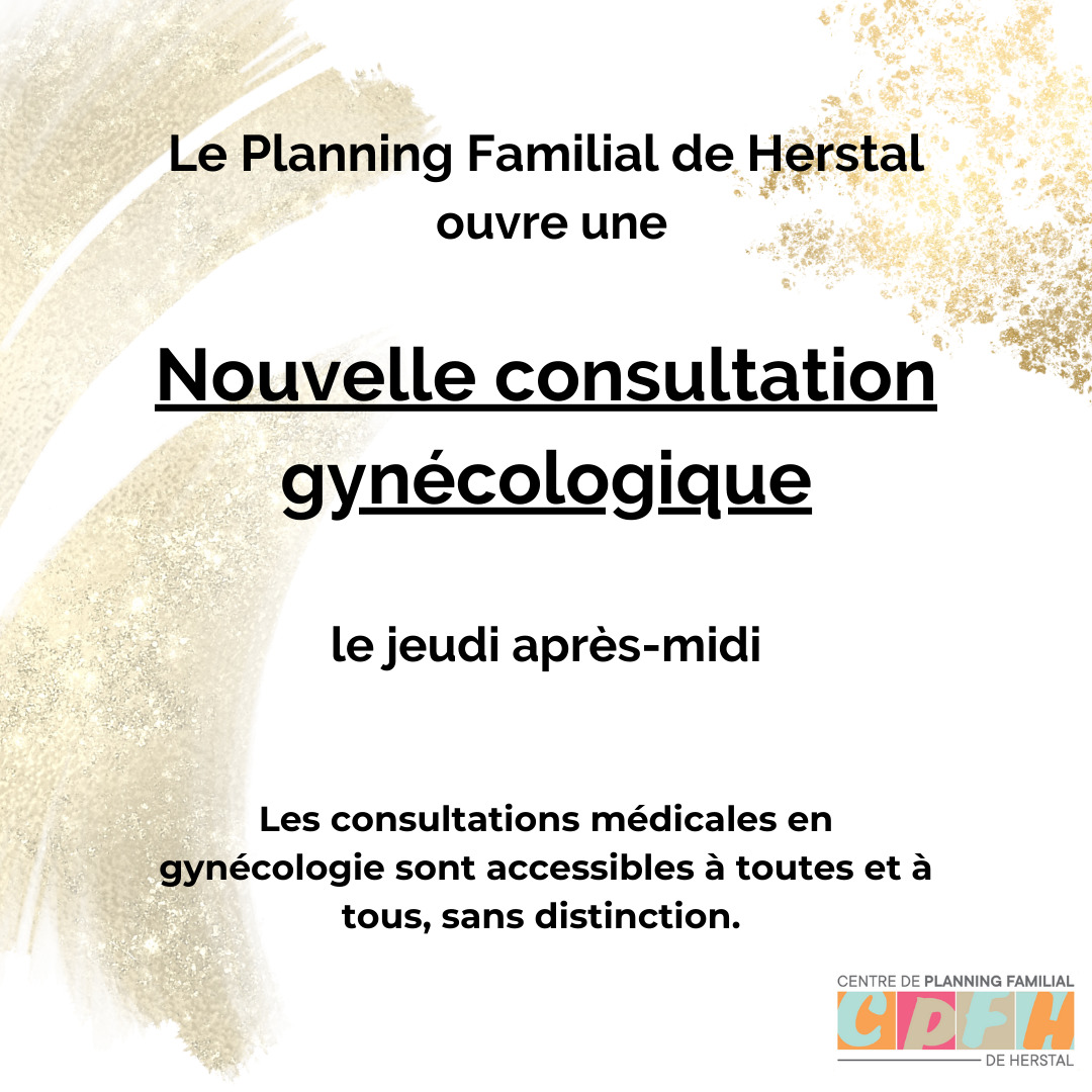 Nouvelle consultation gynéco au planning de Herstal !
